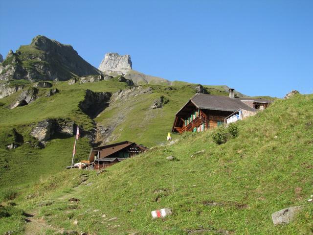 wir haben die Obere Bundalp erreicht. Am Horizont der Bundstock