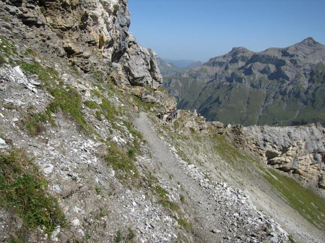 Blick zurück zum Übergang