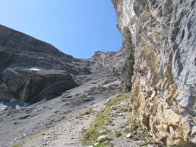 der erste Blick zum Hohtürli