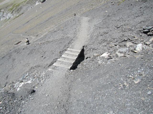 der Weg ist gut ausgebaut. Bei trockenen Verhältnisse kein Problem, ansonsten rutschig