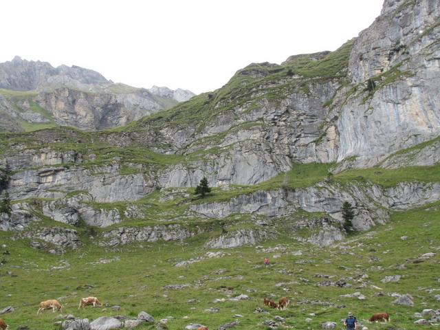 Blick zurück zur Steilstufe und auf Ober Bärgli