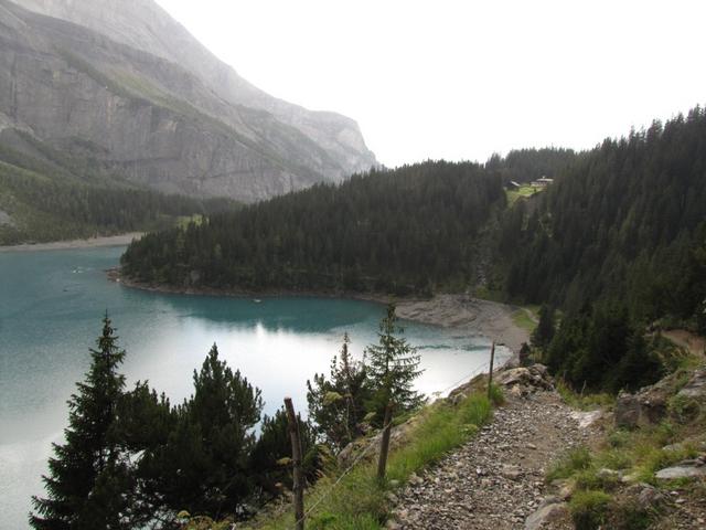 der schöne Seeweg führt nun einem abwärts bis zum See