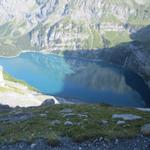 immer wieder schöne Tiefblicke runter zum Oeschinensee