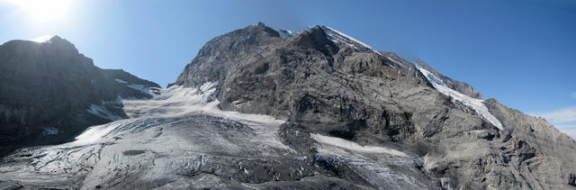 schönes Breitbildfoto Fründenhorn, Fründengletscher mit Fründenjoch und Doldenhorn