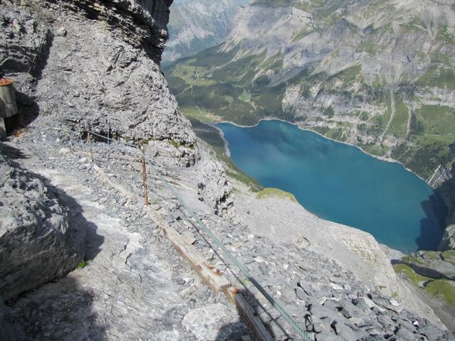 immer wieder eine sensationelle Aussicht auf den Oeschinensee