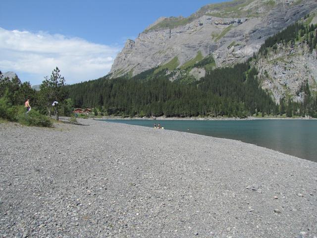 wir haben das Ufer vom Oeschinensee erreicht