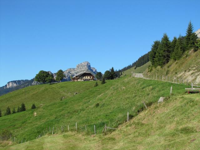 bei Punkt 1316 m.ü.M. mit Blick zur Hohgant. Dort waren wir auch schon