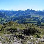 sehr schönes Breitbildfoto mit Blick Richtung Sörenberg und Berner Alpen