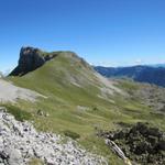 Blick runter zum Heidenloch. Links Tierweid und Hächle