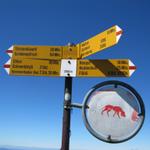 wir haben Punkt 2052 m.ü.M. erreicht. Von hier aus, könnte man wieder ins Tal runter wandern