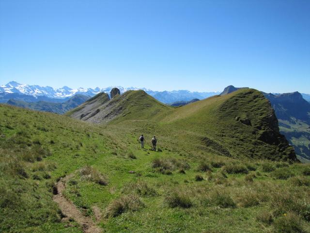 wir wandern aber weiter Richtung Schibengütsch