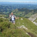 wir wandern aber weiter, wir wollen auf den Schibengütsch