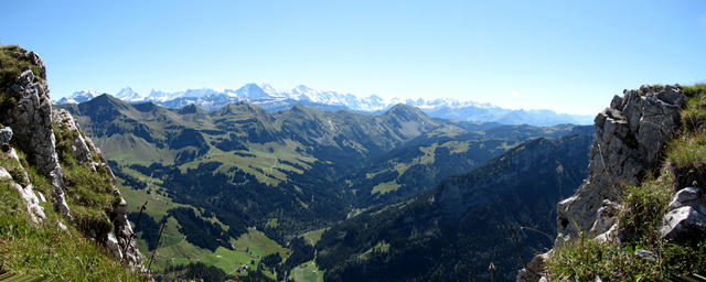 Breitbildfoto. Diese Aussicht hatten die Soldaten, während sie Wache schoben