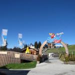 Bergstation Madrisa mit seinem Erlebnispark. Die Meinungen sind bei so einem Park in den Bergen gespalten