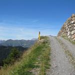 wir haben die Aschariner Alp hinter uns gelassen und laufen nun Richtung Alp Vordersäss