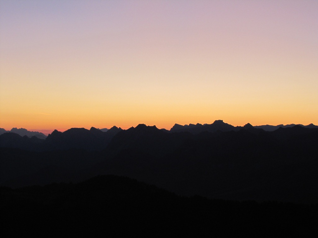 jetzt kommt der Höhepunkt. Der Sonnenaufgang