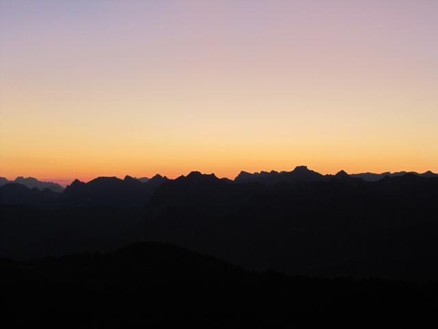 jetzt kommt der Höhepunkt. Der Sonnenaufgang