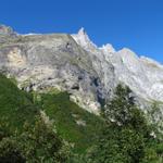 Blick zu den Engelshörner mit Gstellihorn und Grosses Engelshorn