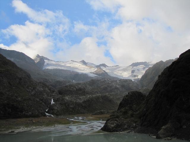 Am Horizont die Gletscher im Gauligebiet
