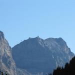 Blick hinüber zum Titlis. Von hier aus sieht dieser Berg ganz anders aus, so ohne Gletscher und Schnee