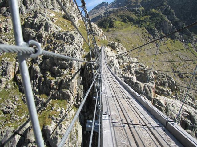 die sehr gut erbaute Triftbrücke