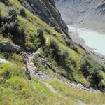 das einfachste Teilstück auf dem Weg zur Trifthütte