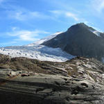 was für ein Breitbildfoto mit Eggstock, Wysse Nollen, Triftgletscher, Triftstöckli, Gwächtenhorn und Chilchlistock