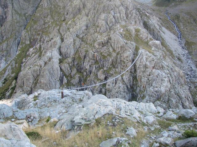 Blick runter zur Triftbrücke