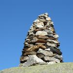 der bekannte riesige Steinmann bei der Windegghütte