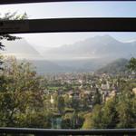 was für eine schöne Aussicht von der Drahtseilbahn auf Interlaken