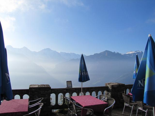 vom Bergrestaurant Harder Kulm konnten wir eine grandiose Aussicht geniessen