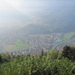 Tiefblick nach Interlaken