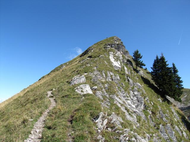 nun wird der Bergweg Alpiner, das heisst steil und teilweise ausgesetzt
