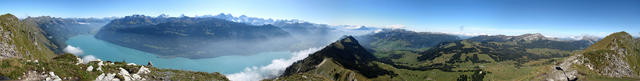 wunderschönes Breitbildfoto mit Blick zum Brienzersee