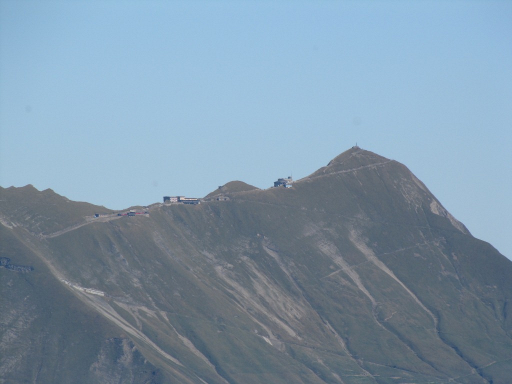 Blick zum Brienzer Rothorn mit Bergstation. Dort waren wir auch schon