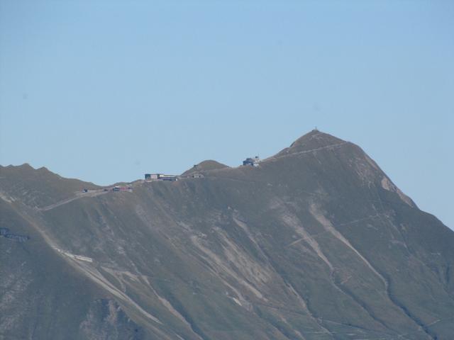 Blick zum Brienzer Rothorn mit Bergstation. Dort waren wir auch schon