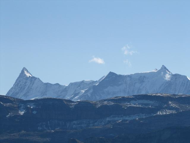 Finsteraarhorn, Agassizhorn und Fiescherhörner