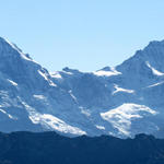 Breitbildfoto vom Dreigestirn, Eiger, Mönch und Jungfrau