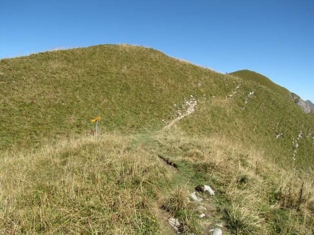 kurz vor dem Augstmatthorn bei Punkt 2109 m.ü.M.