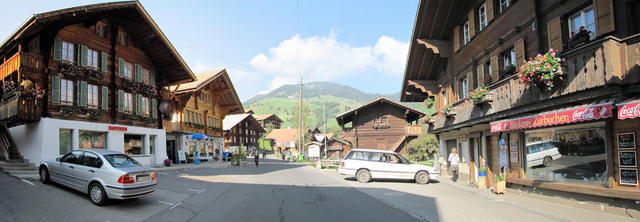 Breitbildfoto Dorfzentrum von Habkern