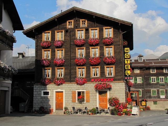 im sehr schönen und heimeligen Hotel Nufenen in Ulrichen, haben wir ein paar Tage übernachtet