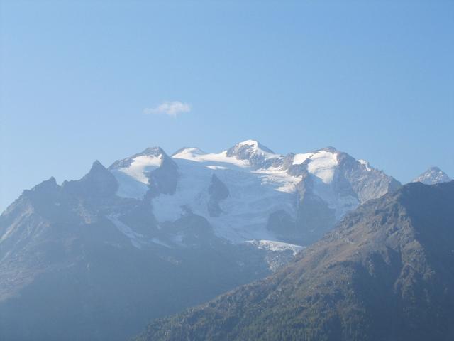 die Mischabelgruppe mit Lammenhorn, Schilthorn, Balfrin, Gr.Bigerhorn und Dürrenhorn