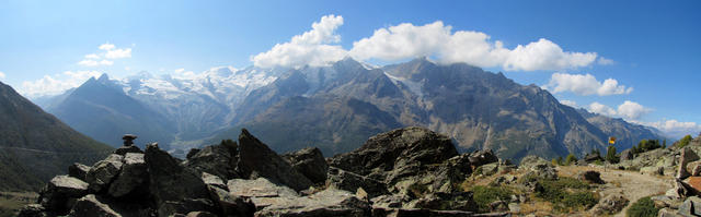 Breitbildfoto von Hannig aus gesehen. Was für eine grandiose Aussicht!