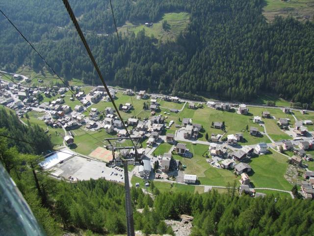 Blick auf Saas Grund