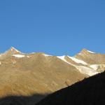 die Lenzspitze links und rechts der Ulrichshorn