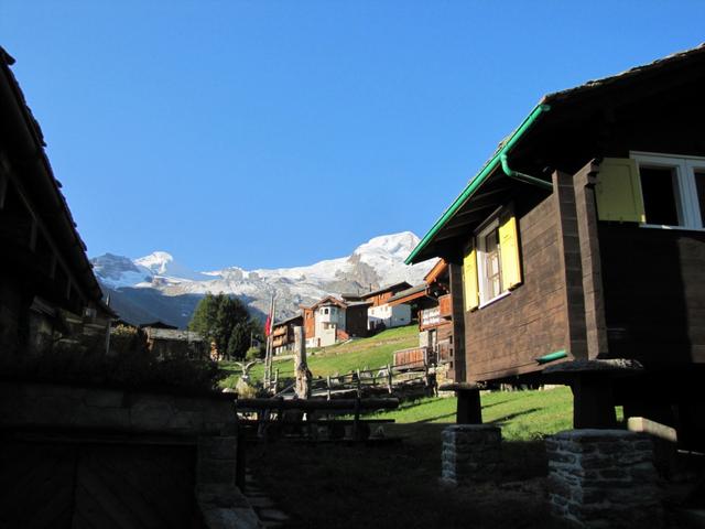 Blick Richtung Allalinhorn und Alphubel