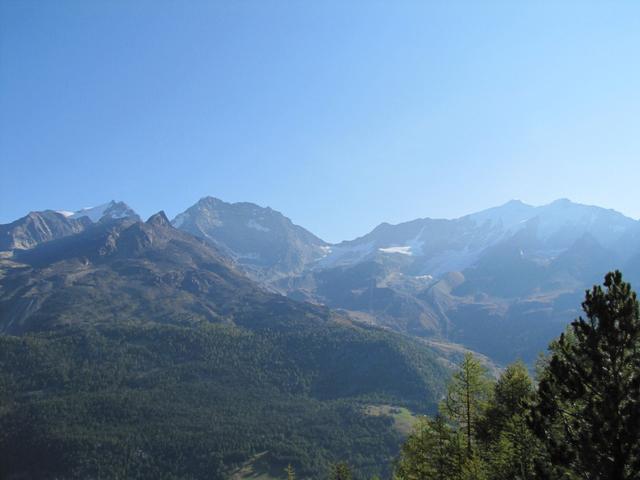 Fletschhorn, Lagginhorn und der Weissmies