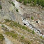 wir haben den Biderbach erreicht. Der Biderbach zerstörte immer wieder den Wanderweg