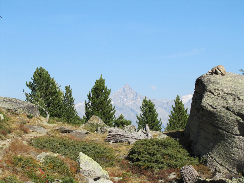 die stattliche Pyramide des Bietschhorn. UNESCO Welterbe