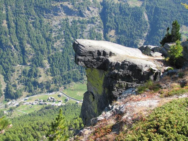 von dieser Felskanzel haben wir die Aussicht genossen